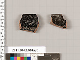Terracotta fragments of kylikes (drinking cups), Terracotta, Greek, Attic