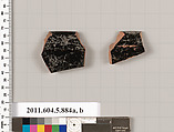 Terracotta fragments of kylikes (drinking cups), Terracotta, Greek, Attic