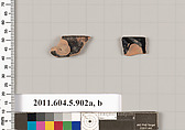 Terracotta fragments of kylikes (drinking cups), Terracotta, Greek, Attic