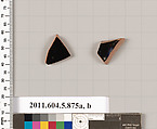Terracotta fragments of kylikes (drinking cups), Terracotta, Greek, Attic