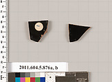 Terracotta fragments of kylikes (drinking cups), Terracotta, Greek, Attic