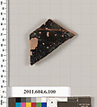 Terracotta fragment of a closed shape, Terracotta, Greek, Attic