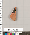 Terracotta fragment of a closed shape?, Terracotta, Greek, Attic