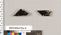 Terracotta fragments of open shapes, Terracotta, Greek, Attic