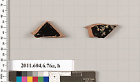 Terracotta fragments of open shapes, Terracotta, Greek, Attic