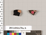 Terracotta fragments of undetermined shapes, Terracotta, Greek, Attic