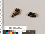 Terracotta fragments of open shapes, Terracotta, Greek, Attic