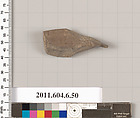 Terracotta fragment of a closed shape, Terracotta, Greek, Attic
