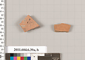 Terracotta fragments of closed shapes, Terracotta, Greek, Attic