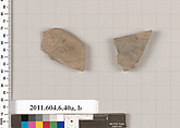 Terracotta fragments of closed shapes, Terracotta, Greek, Attic