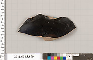 Terracotta fragment of a kylix (drinking cup), Terracotta, Greek, Attic
