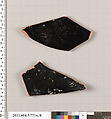 Terracotta fragments of kylikes (drinking cups), Terracotta, Greek, Attic