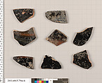 Terracotta fragments of kylikes (drinking cups), Terracotta, Greek, Attic