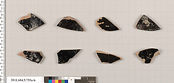 Terracotta fragments of kylikes (drinking cups), Terracotta, Greek, Attic