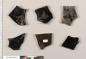 Terracotta fragments of kylikes (drinking cups), Terracotta, Greek, Attic
