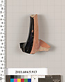 Terracotta fragment of a kylix (drinking cup), Terracotta, Greek, Attic