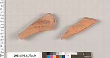 Terracotta fragments of closed shapes, Terracotta, Greek, Attic