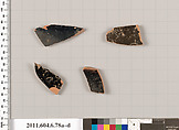 Terracotta fragments of open shapes, Terracotta, Greek, Attic