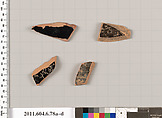 Terracotta fragments of open shapes, Terracotta, Greek, Attic