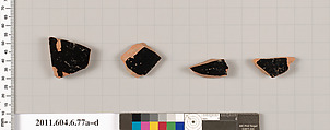 Terracotta fragments of open shapes, Terracotta, Greek, Attic