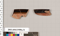 Terracotta rim fragments of kylikes (drinking cups), Terracotta, Greek, Attic