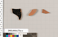 Terracotta fragments of closed shapes?, Terracotta, Greek, Attic