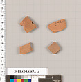 Terracotta fragments of undetermined shapes, Terracotta, Greek, Attic