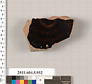 Terracotta fragment of a kylix (drinking cup), Terracotta, Greek, Attic