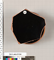 Terracotta fragment of a kylix (drinking cup), Terracotta, Greek, Attic