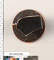 Terracotta fragment of a kylix (drinking cup), Terracotta, Greek, Attic