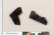 Terracotta fragments of closed shapes, Terracotta, Greek, Attic