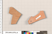 Terracotta fragments of closed shapes, Terracotta, Greek, Attic