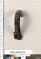 Terracotta fragment of an undetermined shape, Terracotta, Greek, Attic
