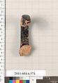 Terracotta fragment of an undetermined shape, Terracotta, Greek, Attic