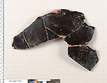 Terracotta fragment of a kylix (drinking cup), Terracotta, Greek, Attic