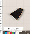 Terracotta fragment of a krater (bowl for mixing wine and water)?, Terracotta, Greek, Attic