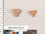 Terracotta fragments of closed shapes, Terracotta, Greek, Attic