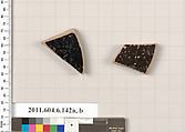 Terracotta fragments of open shapes, Terracotta, Greek, Attic