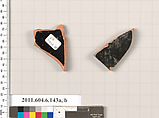 Terracotta fragments of open shapes, Terracotta, Greek, Attic