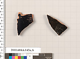 Terracotta fragments of open shapes, Terracotta, Greek, Attic
