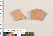 Terracotta fragments of closed shapes, Terracotta, Greek, Attic