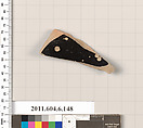 Terracotta fragment of an open shape, Terracotta, Greek, Attic