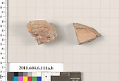 Terracotta fragments of closed shapes, Terracotta, Greek, Attic