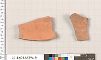 Terracotta fragments of closed shapes, Terracotta, Greek, Attic