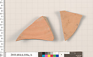 Terracotta fragments of closed shapes, Terracotta, Greek, Attic