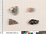 Terracotta fragments of closed shapes, Terracotta, Greek, Attic