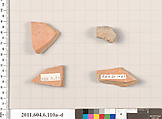 Terracotta fragments of closed shapes, Terracotta, Greek, Attic