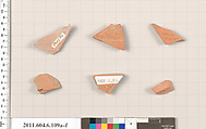 Terracotta fragments of closed shapes, Terracotta, Greek, Attic