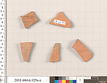 Terracotta fragments of closed shapes, Terracotta, Greek, Attic