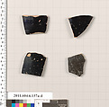 Terracotta fragments of open shapes, Terracotta, Greek, Attic